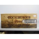 Cockburns Vintage Port 1991 6 bts OWC  Cockburns Vintage Port 1991 6 bts OWC