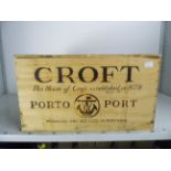 Crofts 1991 Vintage Port 12 bts OWC  Crofts 1991 Vintage Port 12 bts OWC