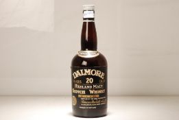 Dalmore 20 years Old Duncan Macbeth Bottling 26 2/3 Fl Oz 75% Proof 1 bt  Dalmore 20 years Old