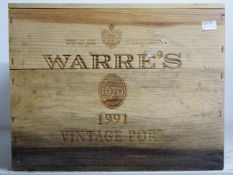 Warres Vintage Port 1991 12 bts OWC  Warres Vintage Port 1991 12 bts OWC