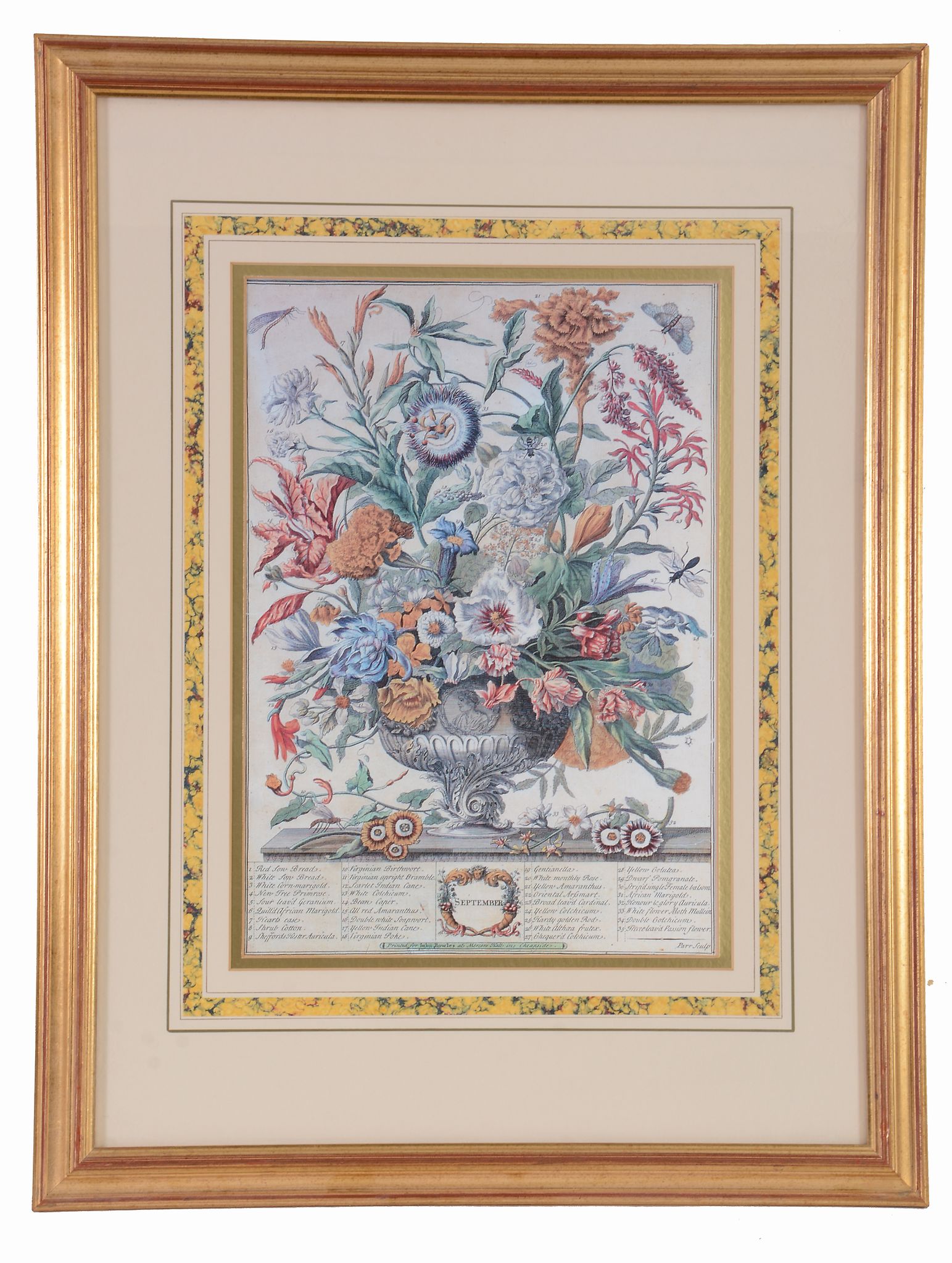 A set of twelve framed botanical prints , vases of flowers representing...  A set of twelve framed - Image 4 of 12