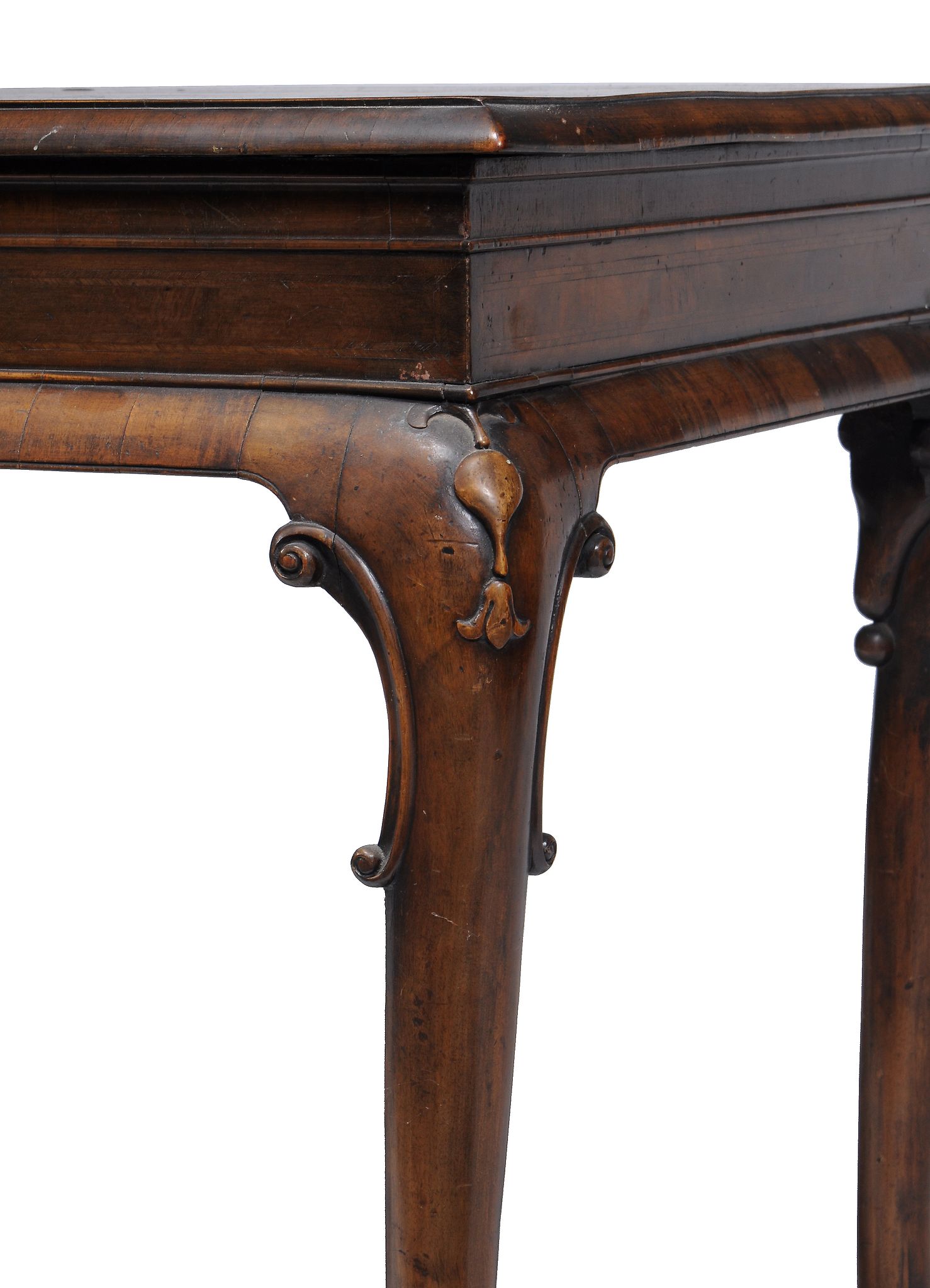 A walnut and inlaid centre table in George I style , early 19th Century  A walnut and inlaid - Image 3 of 4