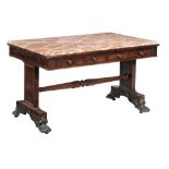 A rosewood centre table, circa 1815 and later  A rosewood centre table,   circa 1815 and later,