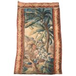 A Continental woven tapestry in Verdure style  A Continental woven tapestry in Verdure style,   late