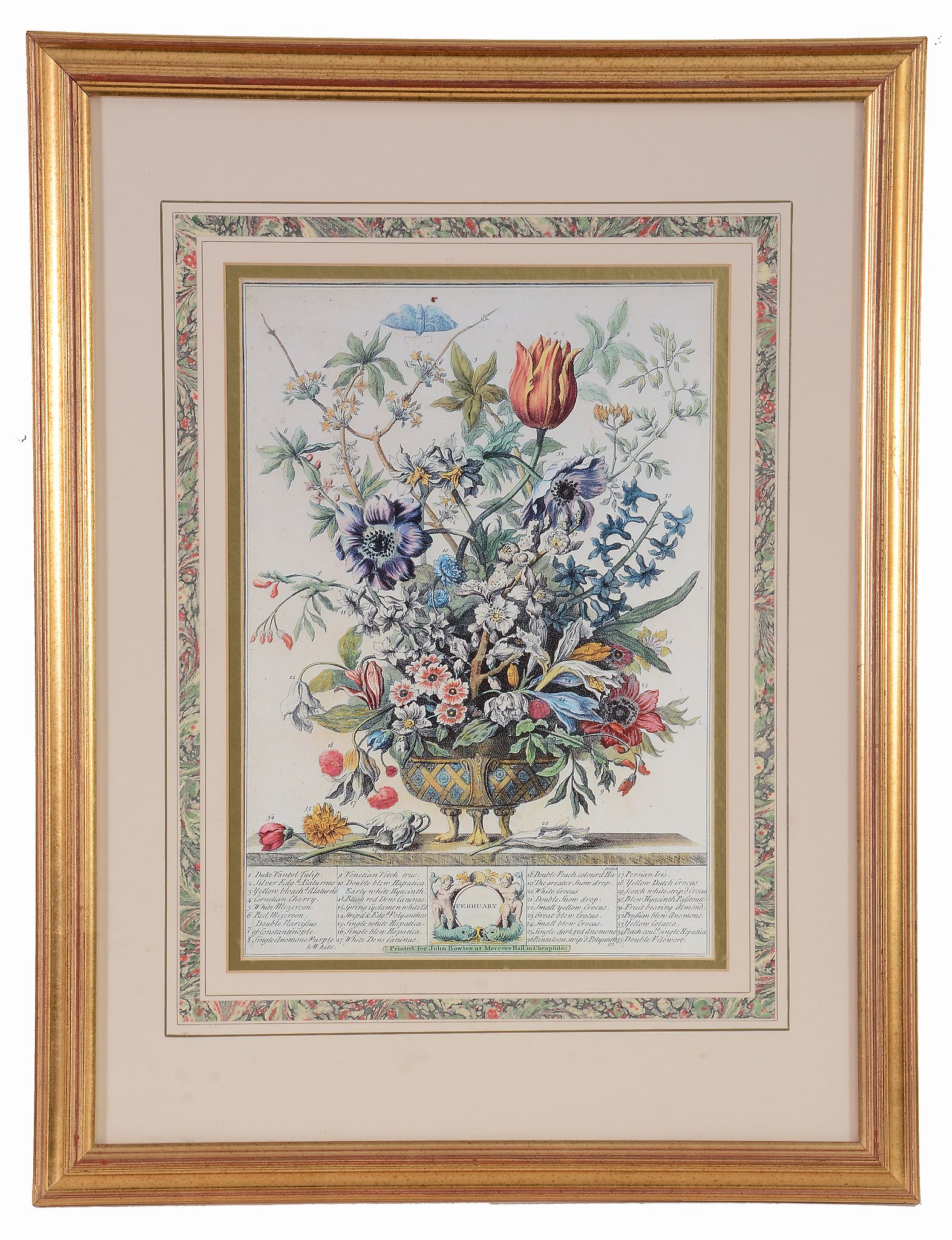 A set of twelve framed botanical prints , vases of flowers representing...  A set of twelve framed - Image 8 of 12