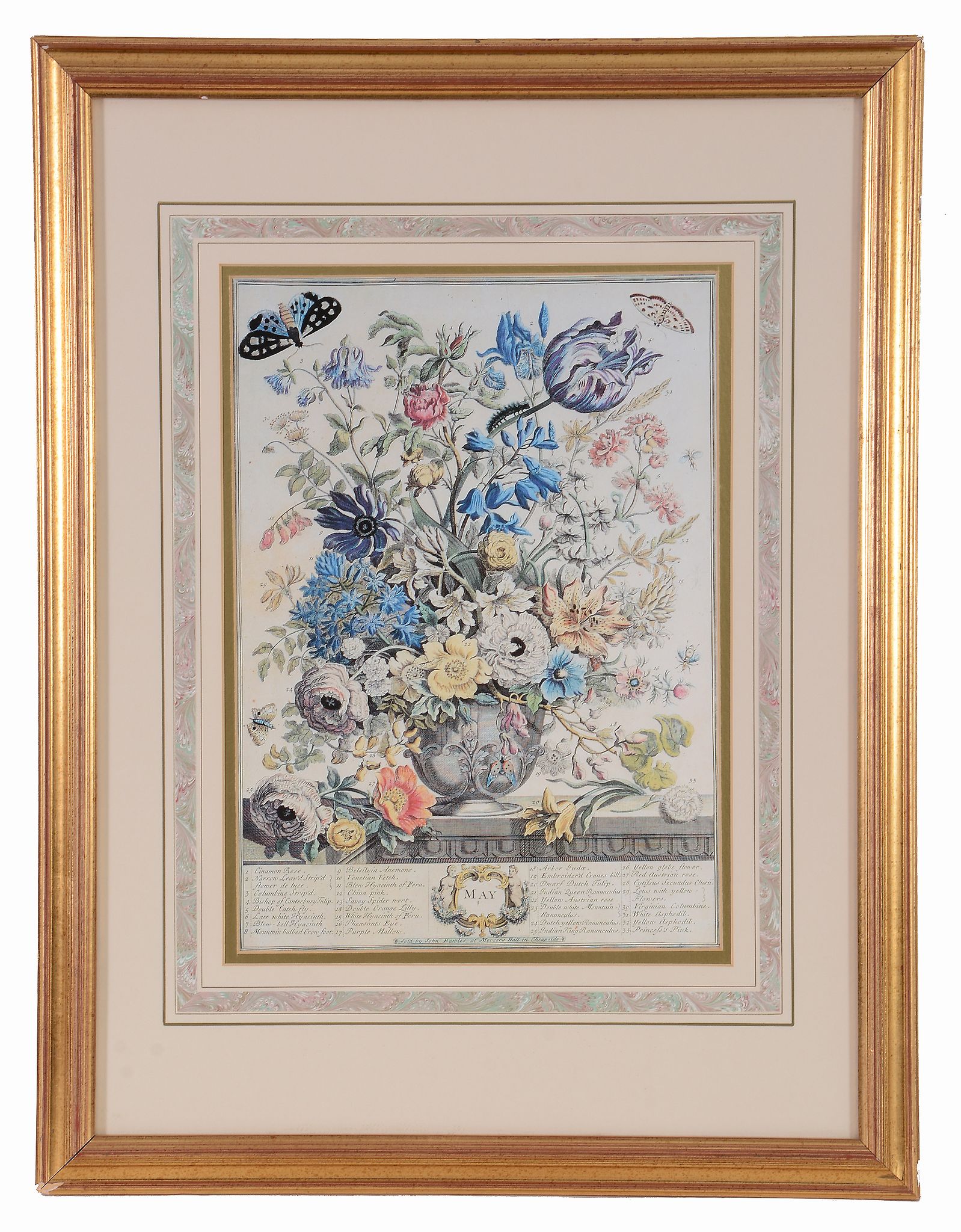 A set of twelve framed botanical prints , vases of flowers representing...  A set of twelve framed - Image 6 of 12