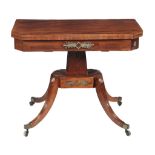 A Regency mahogany card table , circa 1815  A Regency mahogany card table  , circa 1815, the