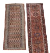 A Malayir runner, approximately 431 x 95cm, together with a Karajar runner  A Malayir runner,