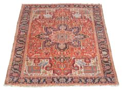 A Heriz carpet , approximately 450 x 350cm.
Please note: the measurements in the catalogue are