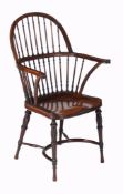 A mahogany Windsor chair attributed to William Birch , circa 1890  A mahogany Windsor chair