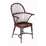 A mahogany Windsor chair attributed to William Birch , circa 1890  A mahogany Windsor chair