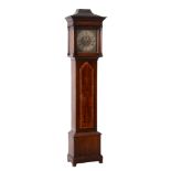 An oak, mahogany, and walnut eight-day longcase clock , 18th century  An oak, mahogany, and walnut