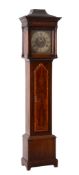 An oak, mahogany, and walnut eight-day longcase clock , 18th century  An oak, mahogany, and walnut