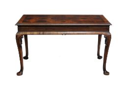 A walnut and inlaid centre table in George I style , early 19th Century  A walnut and inlaid
