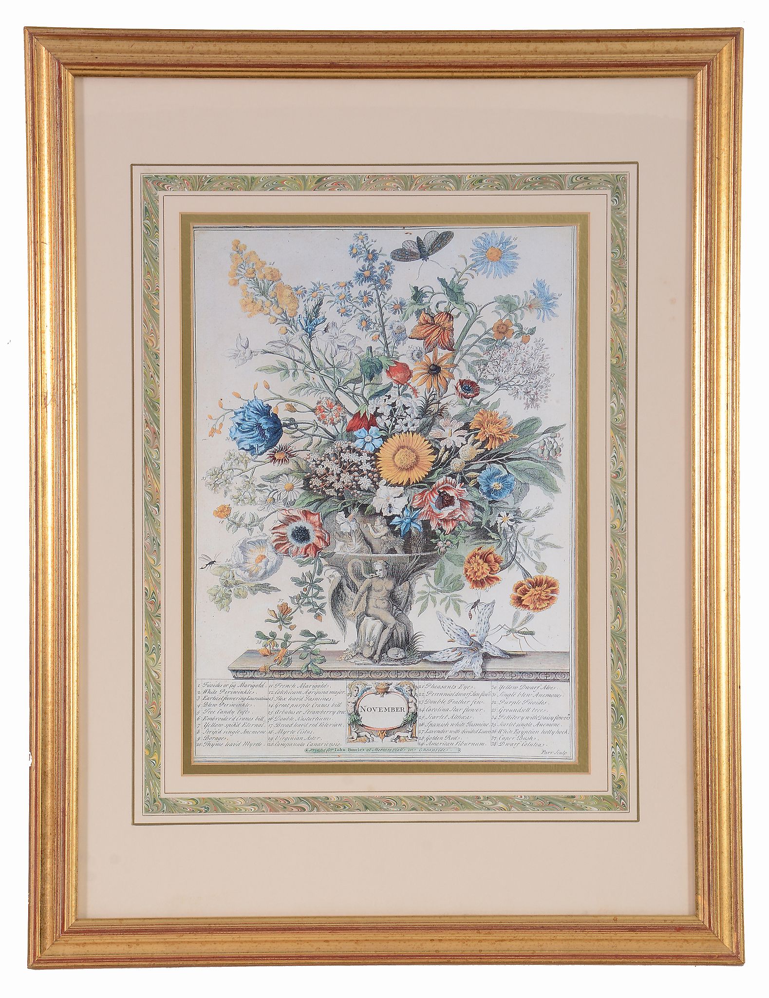 A set of twelve framed botanical prints , vases of flowers representing...  A set of twelve framed - Image 7 of 12