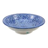 An Iberian maiolica blue and white bowl, 20th century  An Iberian maiolica blue and white bowl,