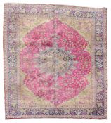 A Tabriz carpet , approximately 206 x 290cm  A Tabriz carpet  ,  approximately 206 x 290cm