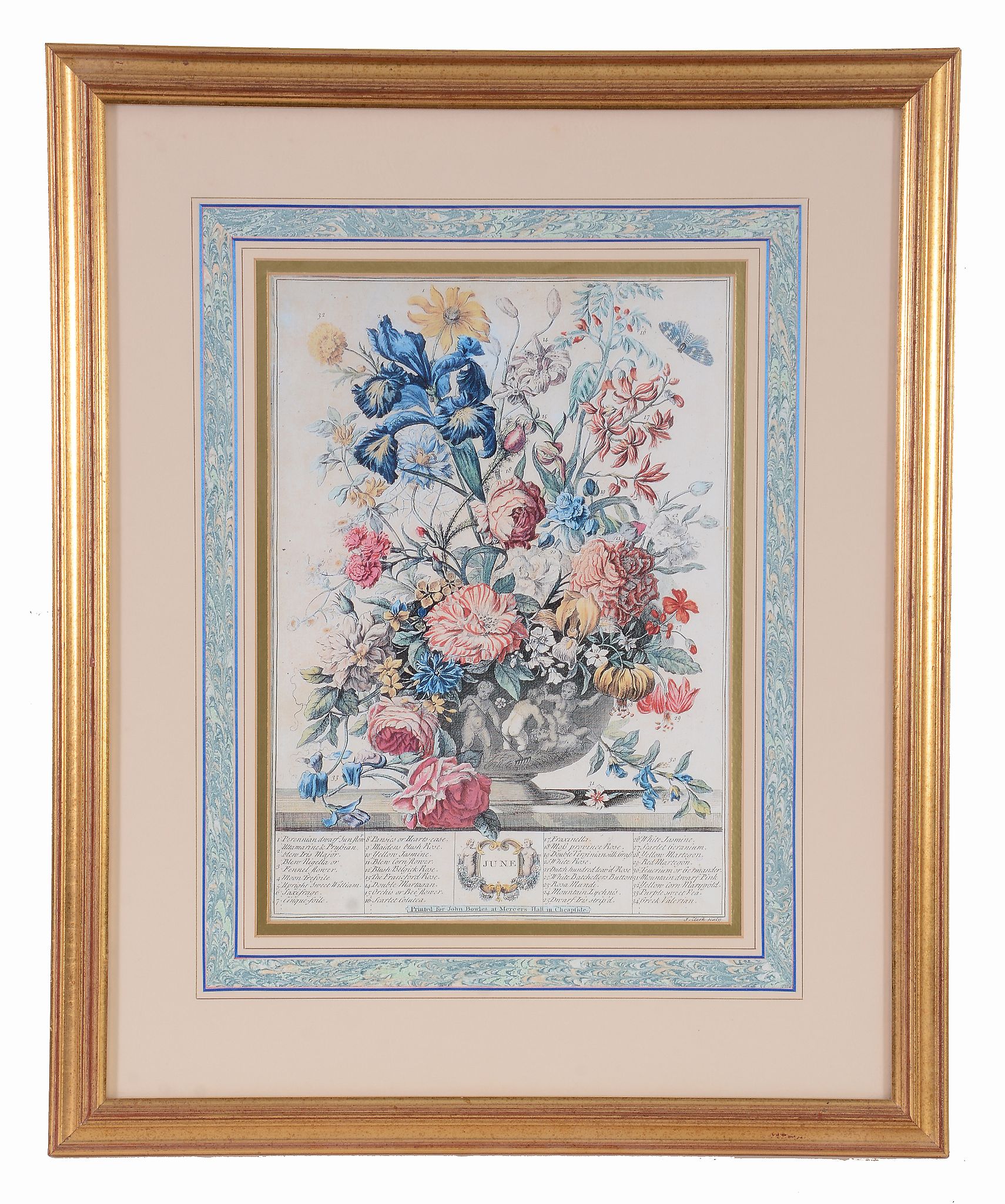 A set of twelve framed botanical prints , vases of flowers representing...  A set of twelve framed - Image 11 of 12