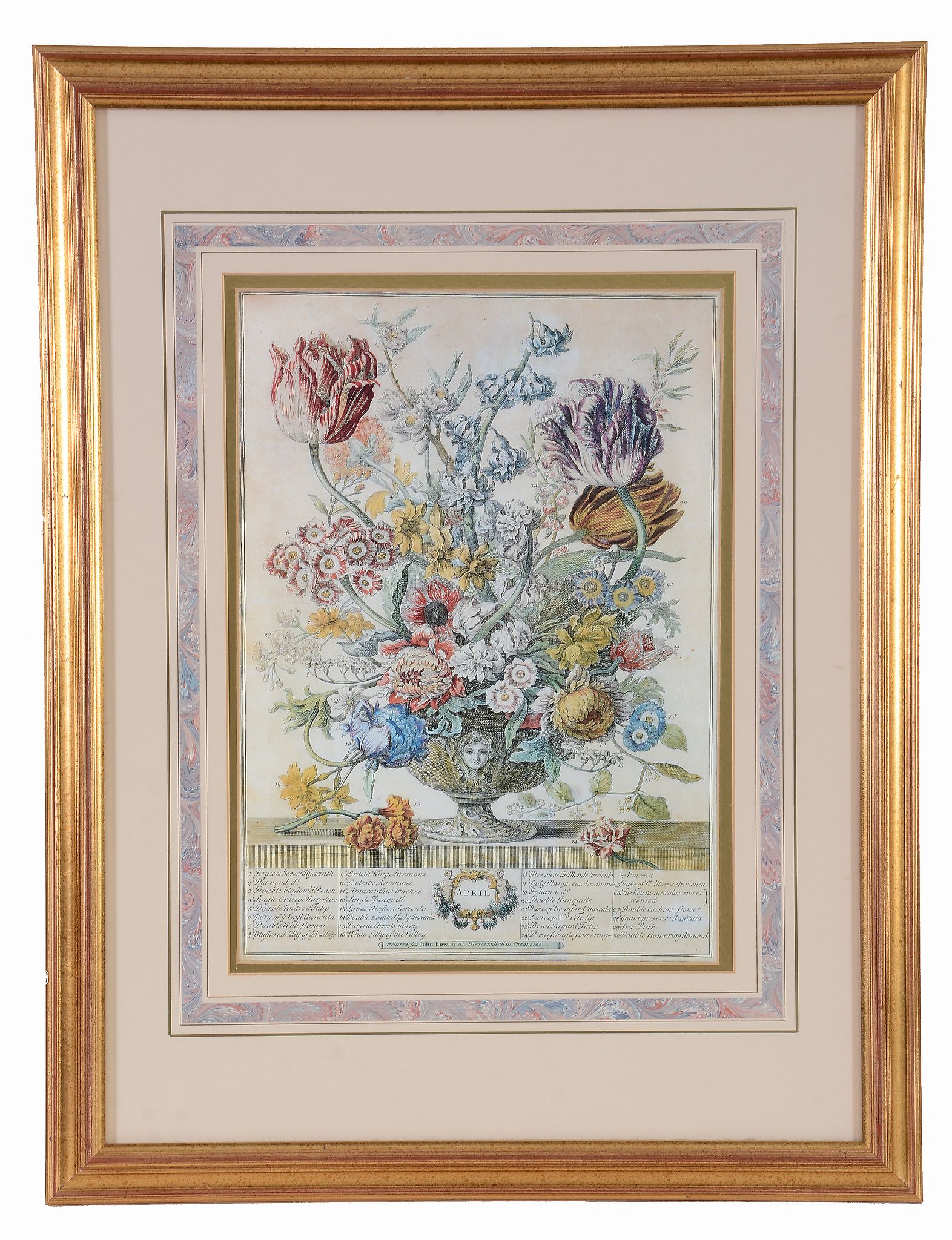 A set of twelve framed botanical prints , vases of flowers representing...  A set of twelve framed - Image 10 of 12