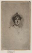 Theodore Casimir Roussel (1847-1926) - Portrait of Miss Edith Austin Etching and drypoint, with