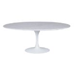 Eero Saarinen for Knoll, an oval dining table, designed 1953-58  Eero Saarinen for Knoll, an oval