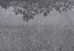 Edward Middleditch (1923-1987) - Garden Night; Plum Tree and Bean Field Charcoal on paper  Circa