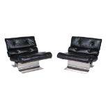 Francois Monnet for Kappa, a pair of lounge chairs, circa 1970  Francois Monnet for Kappa, a pair of