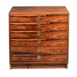 Robert Heritage for Archie Shine, a rosewood chest of five drawers, 1960s  Robert Heritage for