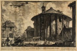 Giovanni Battista Piranesi (1720-1778) - Veduta del Tempio di Cibele a Piazza della Bocca della
