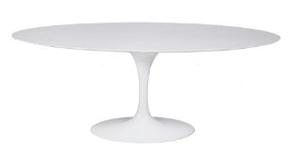 Eero Saarinen for Knoll, an oval pedestal dining table, designed 1953-58  Eero Saarinen for Knoll,