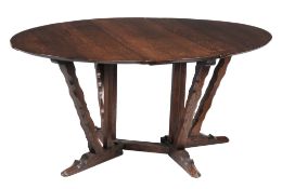 Arthur Romney Green , an Arts and Crafts oak oval gateleg dining table  Arthur Romney Green (