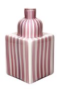 Alessandro Mendini for Venini, a Berito glass vase, with a pink cane design  Alessandro Mendini