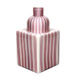 Alessandro Mendini for Venini, a Berito glass vase, with a pink cane design  Alessandro Mendini