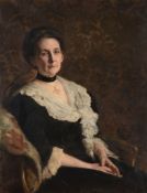 Frank Samuel Eastman (1878-1964) - Portrait of a seated lady Oil on canvas Signed and dated   1908