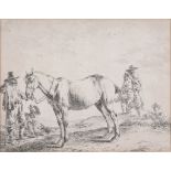 Daniel de Savoye (1654-1716) - Travellers resting Etching, on laid paper, with partial watermark