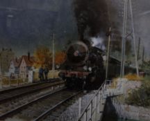 After Terence Cuneo 'A Local Train Pulls Out' Limited edition print no. 444/500 Signed in pencil