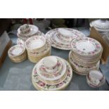 A Royal Worcester 'Royal Garden' part tea and dinner service (qty)