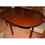 A 19th Century mahogany drop leaf table 164cm extended