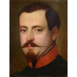 Spanish School (19th Century) Bust portrait of a gentleman Oil on canvas 31.5cm x 24cm; With a