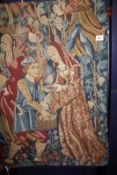 A reproduction wall tapestry 115cm high, 193cm wide
