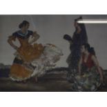 After Sir William Russel Flint Flamenco dancer Colour print Signed to margin 45cm x 61cm