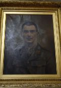 F.. T.. Lambert (Early 20th Century) Portrait of an Army Officer Oil on canvas Signed lower right