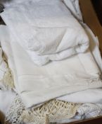 A quantity of assorted linen