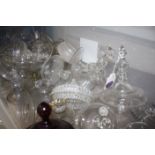 A quantity of glass lids, early and later glass fragments etc Property of the Late Christopher