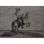 Continental School (19th Century) Figure on horseback Engraving, a pair 23cm x 31cm -2 Best Bid