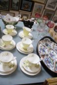 Decorative ceramics and glass to include Royal Albert part tea service and other items