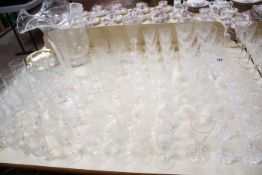 Assorted glassware to include wines and tumblers etc Best Bid