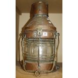 A 19th Century ships lantern, 51cm high