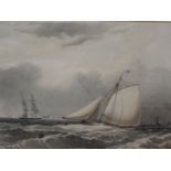 After NM Condy by DG Dutton 'The Eliza yacht caught in a squall’ and 'The cutter yacht "Tallisman"