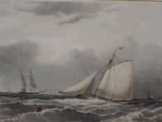 After NM Condy by DG Dutton 'The Eliza yacht caught in a squall’ and 'The cutter yacht "Tallisman"